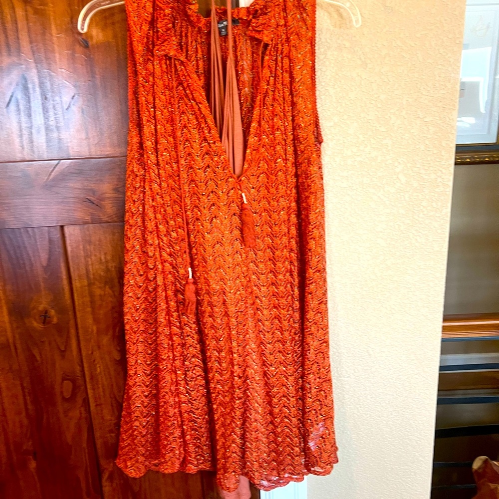 Miss Me copper swing dress size medium